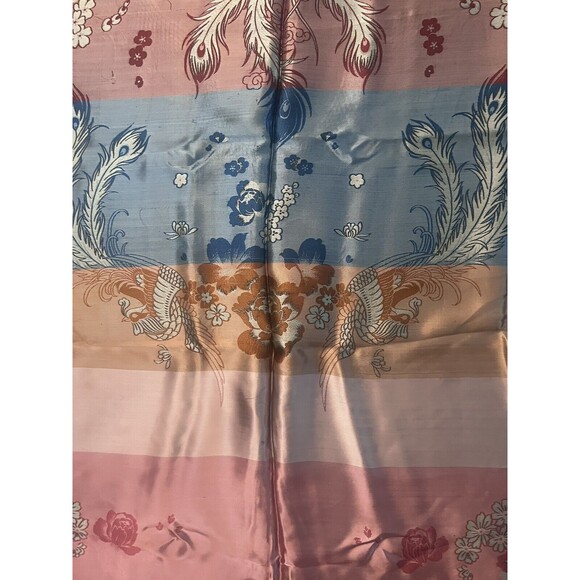 Vintage Chinese Silk Brocade Tapestry Textile 51" x 74" - Picture 13 of 15